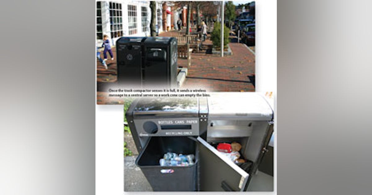 Molded panel lets solarpowered trash compactor catch rays Machine Design