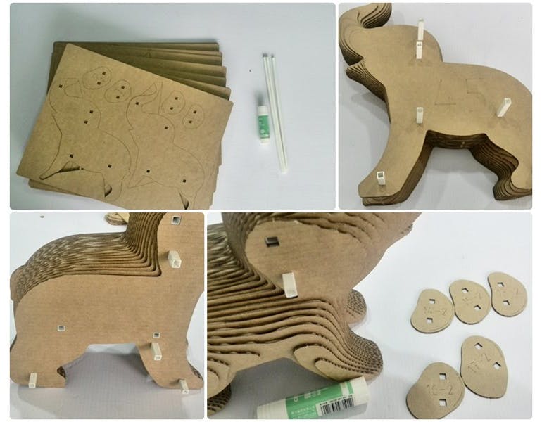 Www Machinedesign Com Sites Machinedesign com Files Laser Cut Cardboard Sculpture Kit 0