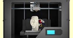 3D printer and ear 3D printer and ear