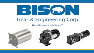 Bison Gear and Engineering  Gearmotors, motors and reducers | Machine  Design