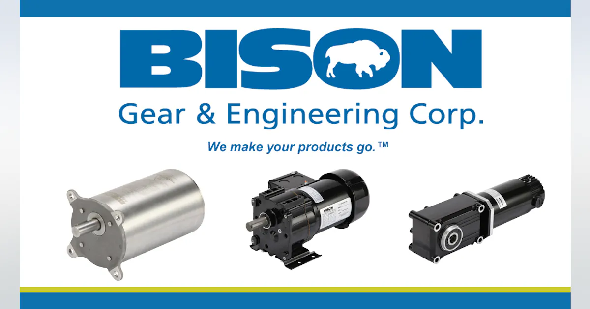 Bison Gear and Engineering Gearmotors, motors and reducers Machine