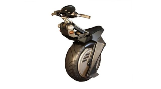 A motorized one wheel scooter that won t fall over Machine Design