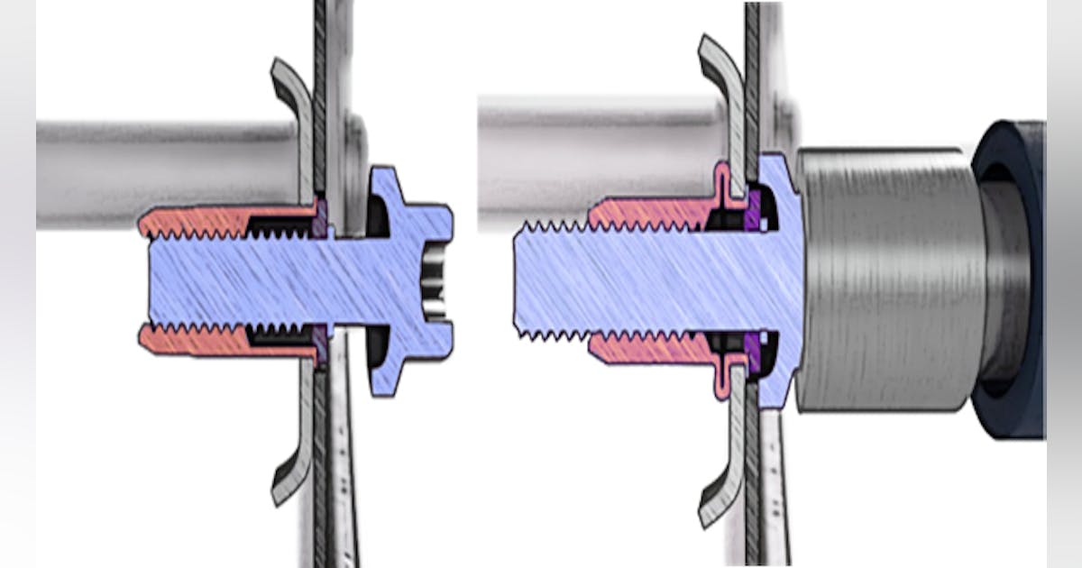 Blind rivet bolt combines screw and nut for faster assembly | Machine ...
