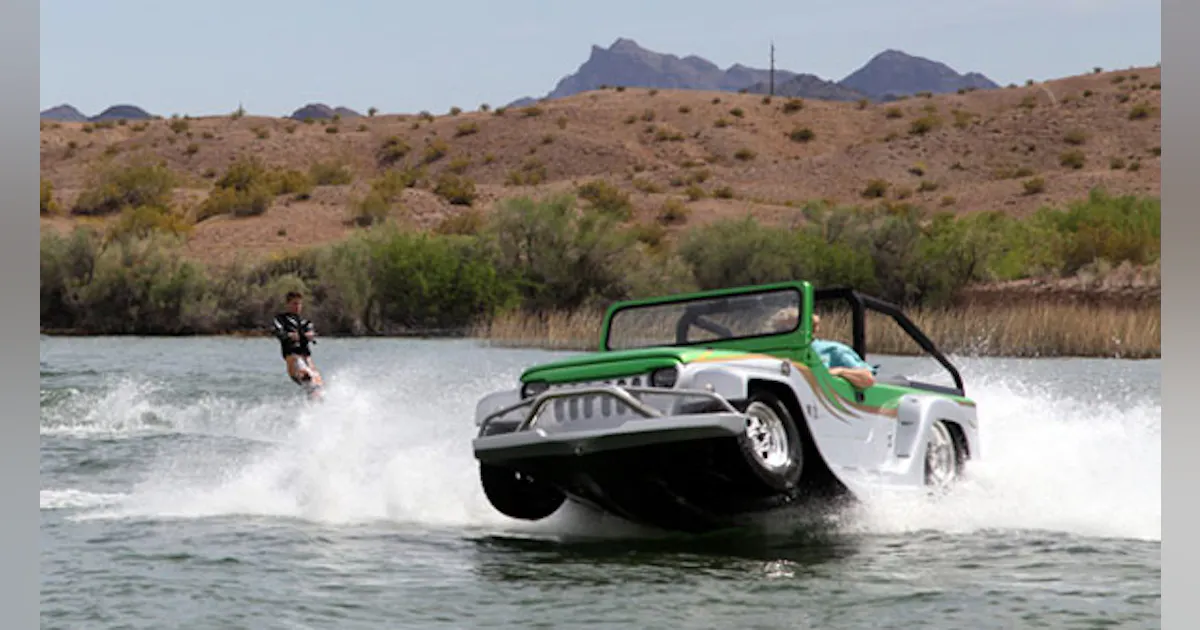 Amphibious car sets speed record on water | Machine Design