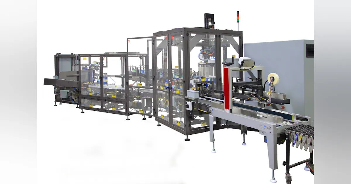 Top Load Pack Machine Top-Load Case Packer Boosts End-of-Line Productivity | Machine Design