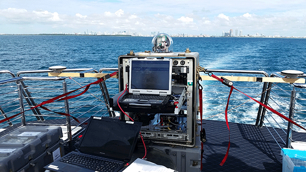 engineers from the Naval Research Laboratory recently tested this shiptoshore