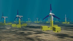 All of these systems were designed to operate as an array of turbines. Since the turbines are designed to be small in size, several of these turbines can be placed in an array for maximum energy capture. With several turbines operating as a system together, they can match the projected outputs of tidal-wave dam projects.