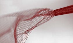 1 A silk mesh with electronic components is injected into the brain It then unfurls to interact with neurons 1 A silk mesh with electronic components is injected into the brain It then unfurls to interact with neurons