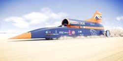 The Bloodhound SSC is expected to reach 1.4 Mach speed, covering a mile in just 3.6 seconds.