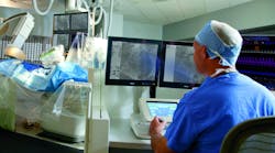 Corpath PCI robots let surgeons perform cardiovascular surgery away from sources of ionizing radiation like X-rays.