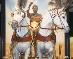 1 The Crossroads of Civilization exhibit at Milwaukee Public Museum features a lifesized sculpture of King Tut based on his mummy The chariot is based off of actual chariots found in his tomb and the horses39 design is an artist39s rendition of ancient Arabian horses 1 The Crossroads of Civilization exhibit at Milwaukee Public Museum features a lifesized sculpture of King Tut based on his mummy The chariot is based off of actual chariots found in his tomb and the horses39 design is an artist39s rendition of ancient Arabian horses