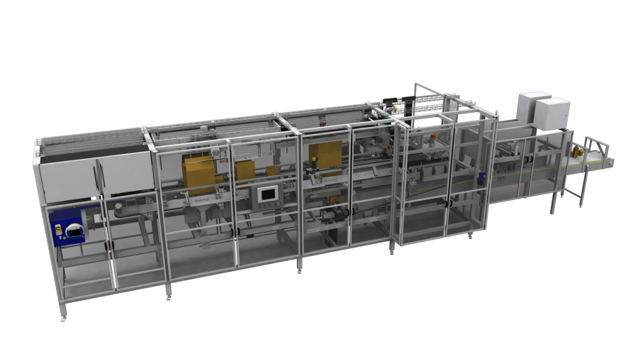 Schneider39s vertical case packer takes a bottomloading approach to better accommodate more delicate products replacing pickandplace functions that can be damaging to packaging