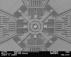 Microelectromechanical systems MEMS may fit microscopic moving components and electronics onto a single chip so that they can work together in a streamlined compact system