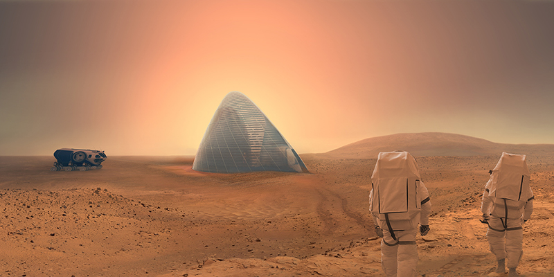 Mars ice house