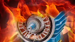 motor with flames