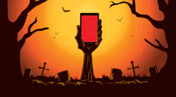 Phone in graveyard