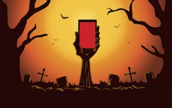 Phone in graveyard Phone in graveyard