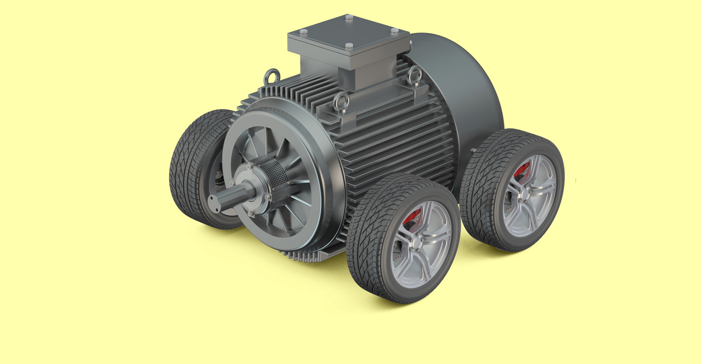 Motor on wheels