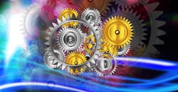 Gears meshing Gears meshing