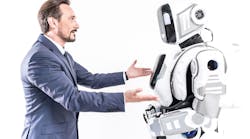 Robot and man Robot and man