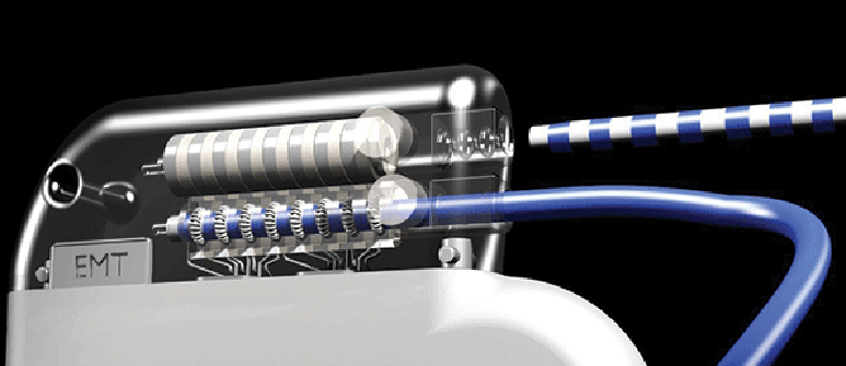 Canted coil spring-based electrical contacts ensure reliability and redundancy of the electrical connections in neuro devices.