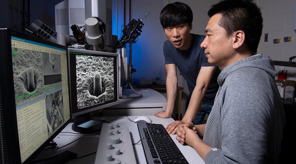 Purdue researchers observed how ceramics formed under an electric field surprisingly change shape rather than break when compressed at high strain.