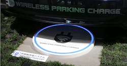 Parked electric vehicle Parked electric vehicle