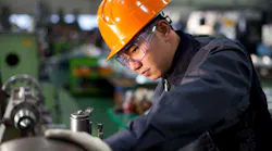 Technician in factory