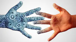 Robot and human hands