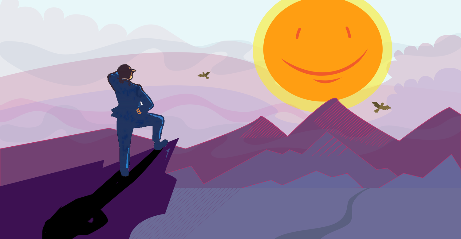 Looking at the horizon