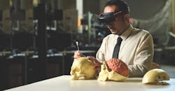 Ehsan Azimi, a Ph.D. candidate in computer science, has developed an augmented reality headset to help brain surgeons train for high-risk operations.