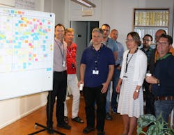 Machinedesign Com Sites Machinedesign com Files Fig 2 A Saab Daily Stand Up Meeting With Scrum Board Machinedesign Com Sites Machinedesign com Files Fig 2 A Saab Daily Stand Up Meeting With Scrum Board