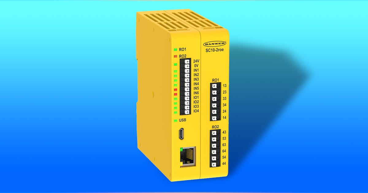Safety Controller acts as Two Safety Relays with Advanced Capabilities ...