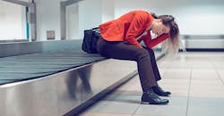 Frustrated traveler Frustrated traveler