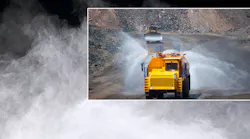 Spraying for dust control