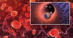 Microbots and blood cells Microbots and blood cells