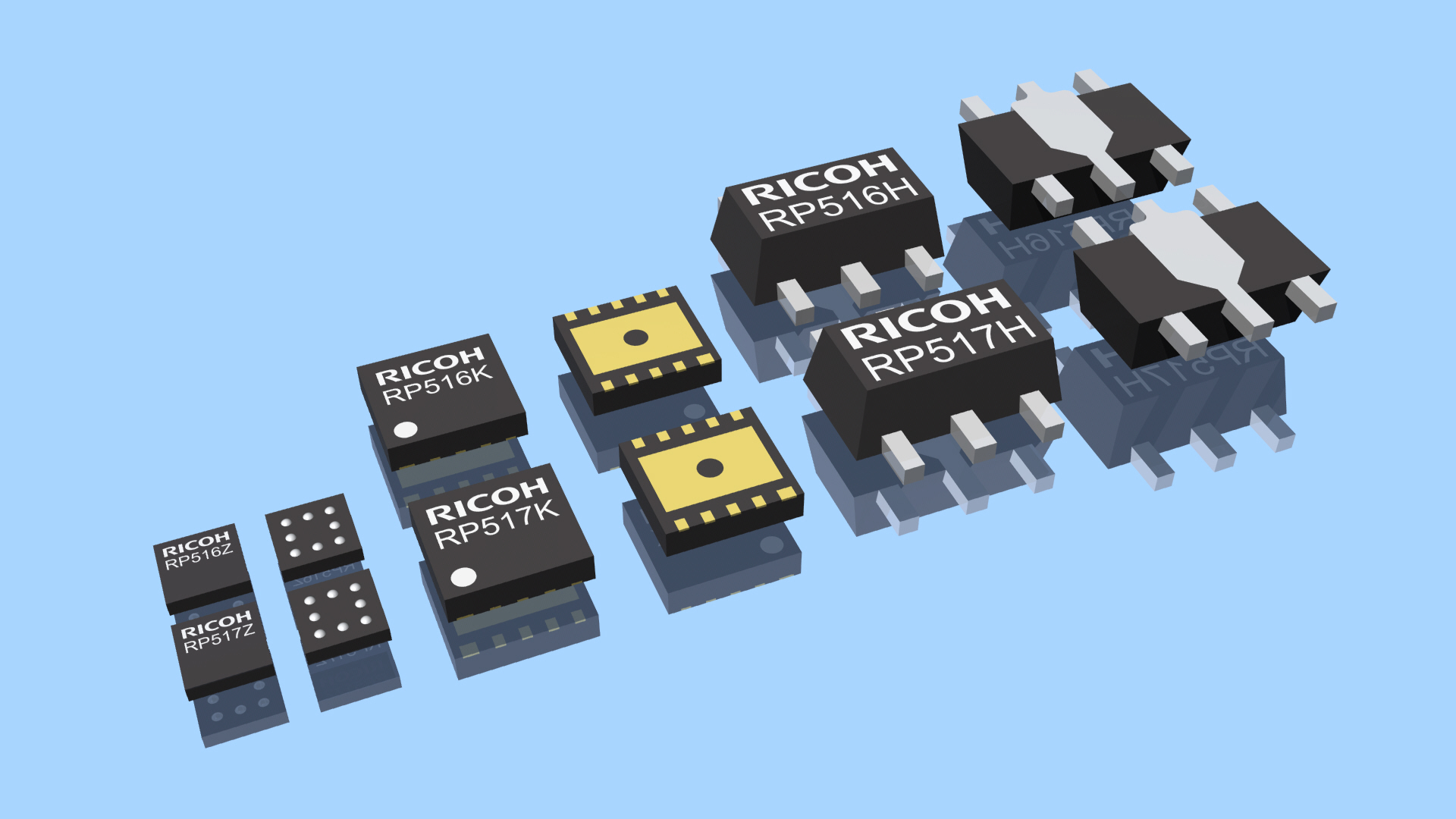 Ricoh's RP516 and RP517 dc/dc buck converters