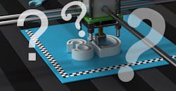 3D printer and question marks 3D printer and question marks