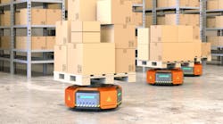Autonomous robots carrying pallets Autonomous robots carrying pallets