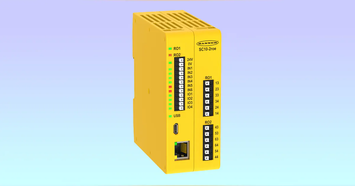 Multiple Safety Controller Safety Controller Combines Two or More Relays | Machine Design