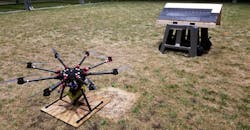 The roofing octocopter The roofing octocopter