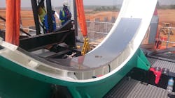 The bearings run on an oil film so there is no surface contact between the bearing and the outside support for the mills and the scrubbers. The bearings run on an oil film so there is no surface contact between the bearing and the outside support for the mills and the scrubbers.