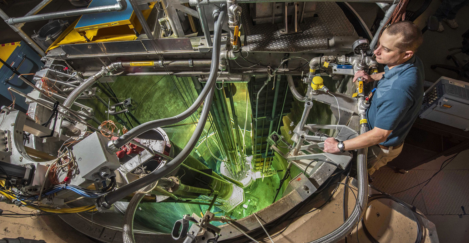 John Hall and reactor