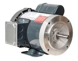 3. This Marathon 4-in-1 motor offered by AutomationDirect is typical of the TE multi-purpose style, providing maximum flexibility because they are totally enclosed, air cooled, operate at multiple horsepower ratings and voltages, and feature many mounting methods.