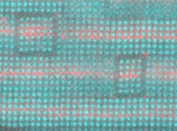 A layered structure of strontium (not colored), barium (red), and titanium (teal) is a tunable dielectric that can improve the performance of high-frequency electronics. A layered structure of strontium (not colored), barium (red), and titanium (teal) is a tunable dielectric that can improve the performance of high-frequency electronics.
