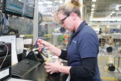 Woodward has an aggressive hiring policy that looks for what the company president calls “attitude and aptitude.” Woodward has an aggressive hiring policy that looks for what the company president calls “attitude and aptitude.”