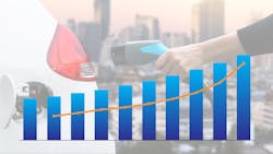 Electric car and chart Electric car and chart