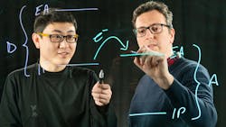 The energy levels of the two materials perfectly match, such that charges are spontaneously transferred from one polymer to the other, shown by Kai Xu and Simone Fabiano, Linköping University. The energy levels of the two materials perfectly match, such that charges are spontaneously transferred from one polymer to the other, shown by Kai Xu and Simone Fabiano, Linköping University.