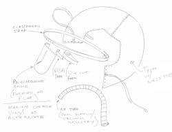 Disposable hood sketch. Disposable hood sketch.