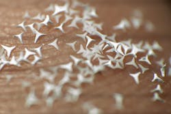 Ceramic STAR particles measuring about a millimeter in diameter are sharp enough to bore small holes in skin, letting drugs penetrate it more easily.